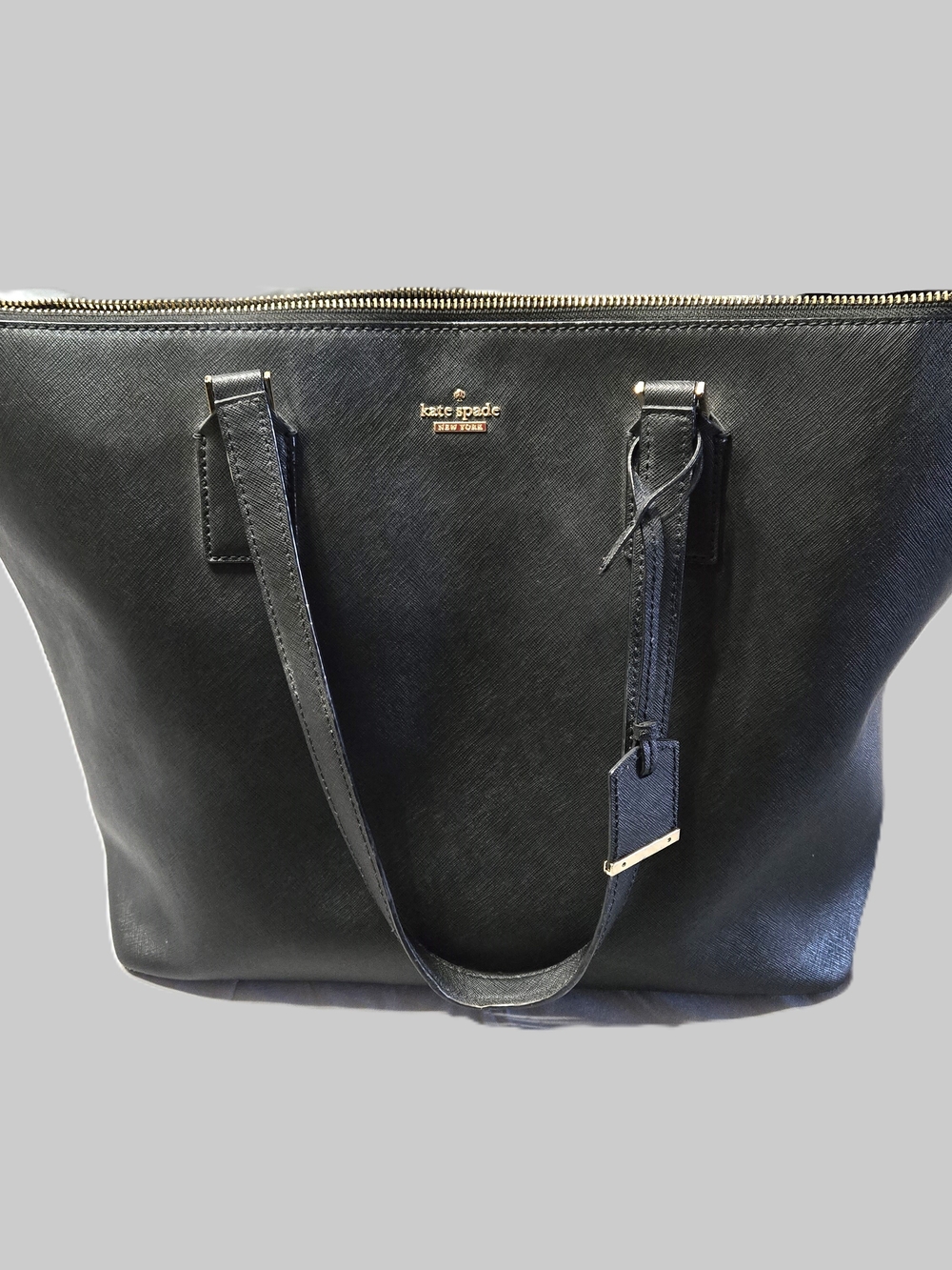 Kate Spade Black Saffiano Leather Tote Bag